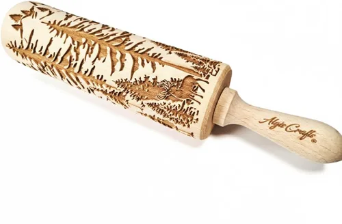 Vista 9 de Rodillo de relieve AFRICA con patrón tribal para galletas y cerámica de Algis Crafts