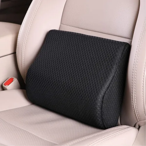 Vista 9 de Almohada de apoyo lumbar de espuma viscoelástica para coche - Soporte para la espalda para asiento de coche (Beige)