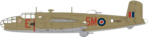 Vista 7 de Airfix North American Mitchell MK II 1:72 WWII Aviones Militares Modelo de Plástico Kit A06018