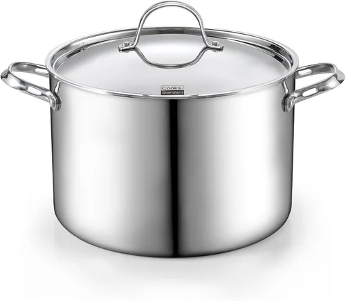 Vista 10 de Cooks Standard Olla para Caldo de Acero Inoxidable Multi-Capa, Olla Holandesa de 7 Cuartos para Cocinar Pasta y Enlatado con Tapa, Olla Profunda