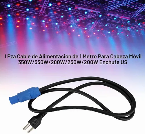 Vista 3 de Cable de alimentación de 3.3 ft para 350 W/330 W/280 W/230 W/200 W cabeza móvil enchufe de EE. UU