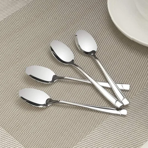 Vista 5 de Cand Demitasse - Cucharas de café de acero inoxidable, 16 unidades, 5 pulgadas