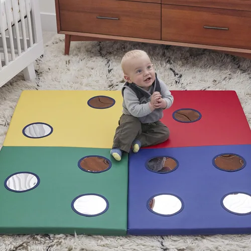 Vista 9 de ECR4Kids SoftZone 123 Look at Me - Tapete de actividades plegable, surtido Variado