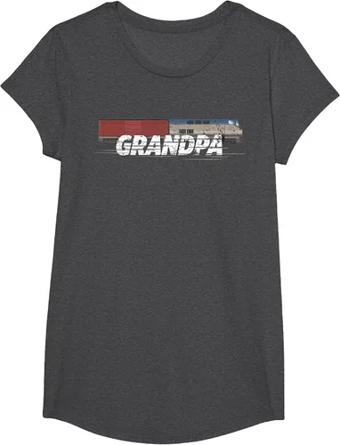 Vista 56 de RC Model Train Shirt Grandpa Train Boxcar HO Scale T-Shirt Negro