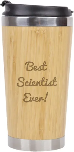 Vista 14 de Best Architect Ever - Vaso de café de bambú de acero inoxidable aislado con tapa, regalos para arquitectos, regalo de arquitecto, regalo