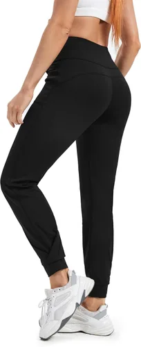 Vista 3 de Blaosn Pantalones deportivos para mujer con bolsillos, pantalones deportivos para entrenamiento, correr, gimnasio, yoga, cómodos, ropa casual