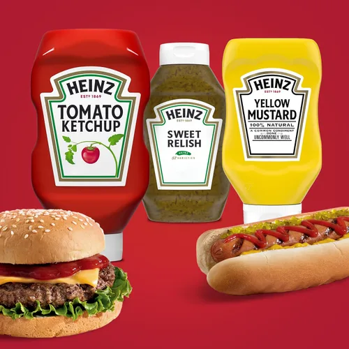 Vista 4 de Heinz Paquete de picnic de tomate, salsa de tomate y mostaza, 3