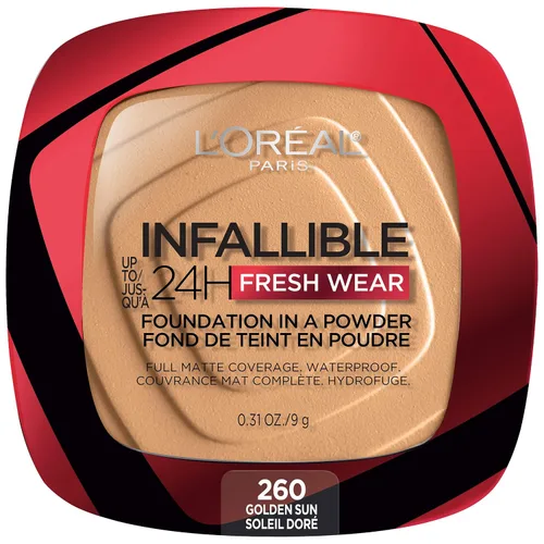 Vista 18 de L'Oréal Paris Infallible - Base de maquillaje en polvo, 24 horas de uso, impermeable, ámbar profundo, paquete de 3