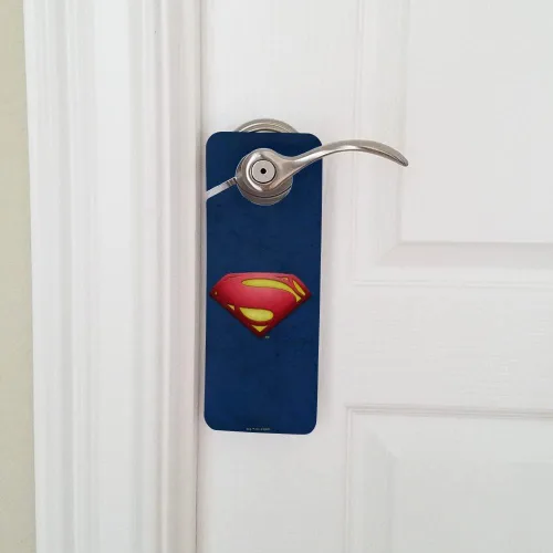 Vista 5 de The Flash Supergirl Logo Plastic Door Knob Hanger Sign - Imagen