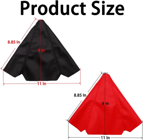 Vista 2 de BESULEN Cubierta de Funda de Palanca de Cambios para Coche, Cubierta de Gamuza de Cuero para Perilla de Cambios Cubierta Antipolvo, Reemplazo