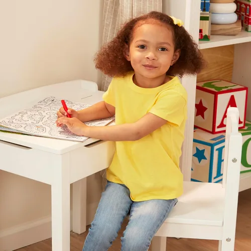 Vista 7 de Escritorio y silla Melissa & Doug, Blanco