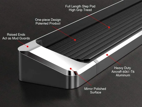 Vista 5 de APS Estribos prémium de 6 pulgadas compatibles con Dodge Durango de 4 puertas 11-25