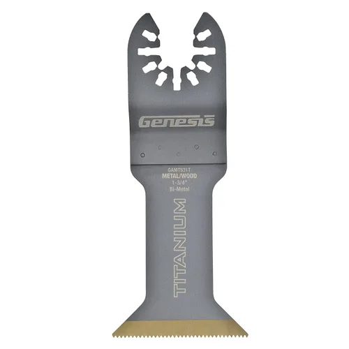 Vista 11 de Genesis GAMT521 Universal Quick-Fit 1 3/8" Bi-Metal Flush Oscilante Multiherramienta Cuchilla de corte rápido de liberación rápida