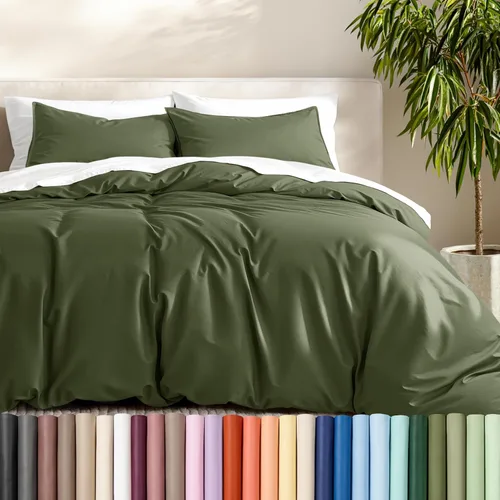 Vista 33 de Bare Home - Funda de edredón de ropa de cama extra larga - Colección premium de 1800 hilos súper suave - Funda de edredón ligera y fresca - Ropa