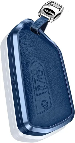 Vista 8 de SANRILY Funda para llavero de metal y cuero de alta calidad para VW ID.4 2020 2021 2022 MK8 ID.4 GTX, Skoda Octavia Seat Leon MK4, funda para llave