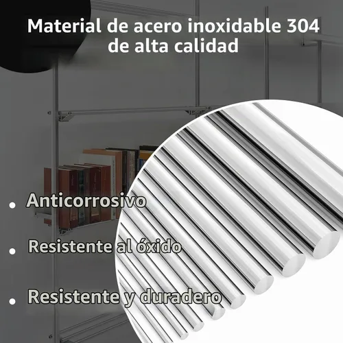 Vista 3 de Eoiips Varilla redonda de acero inoxidable 304 de 1 pulgada de diámetro, barra sólida de 10 pulgadas de largo, para manualidades de metal