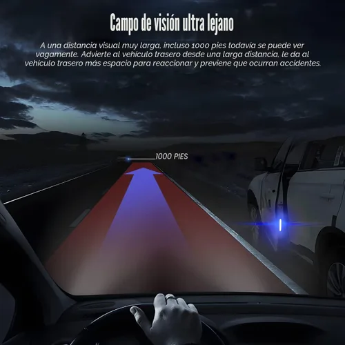 Vista 4 de 4 calcomanías reflectantes de advertencia de apertura para puerta de automóvil, calcomanías de aviso de seguridad automática con visibilidad