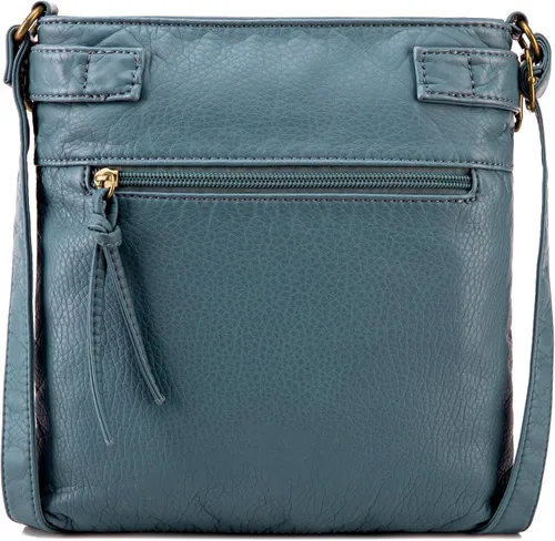 Vista 5 de Montana West Crossbody Bag for Women Multi Pocket Shoulder Medium Travel Purses Ultra Soft Washed Leather