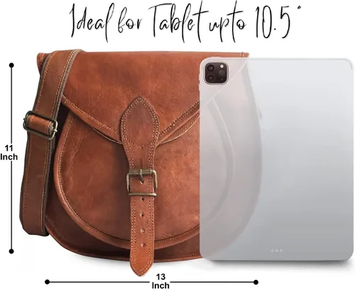 Vista 3 de RUSTIC TOWN Bolso cruzado de cuero para mujer