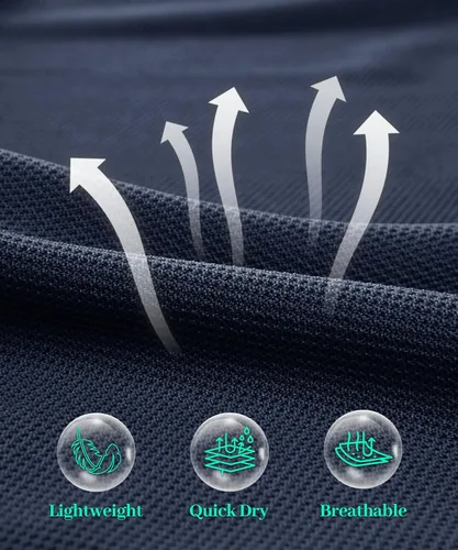 Vista 4 de MAGNIVIT Camisas Polo para Hombre de Manga Larga, de Secado Rápido, Rendimiento Militar, Táctico, para Combate del Ejército