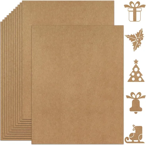 Vista 12 de 25 hojas de papel de cartulina negro 8.5'' x 11'', 250 g/m²/92 lb papel grueso para álbum de recortes, invitaciones, impresión y tarjetas DIY