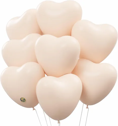 Vista 15 de AFTERLOON® - Globos biodegradables de 12 pulgadas con forma de corazón, de látex natural extra fuerte, grueso, para propuesta, matrimonio, amor