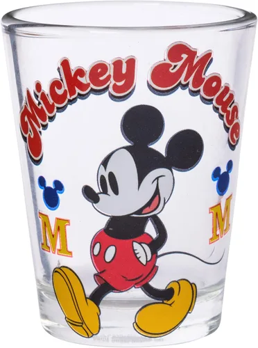 Vista 4 de Silver Buffalo Disney Classic Mickey Mouse - Paquete de 4 mini gafas, 1.5 onzas