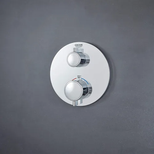 Vista 5 de GROHTHERM® SMARTCONTROL DE LA FUNCIÓN ÚNICA DE LA VÁLVULA TERMOSTÁTICA DE 2 MANIJAS Estrella Cromo Claro