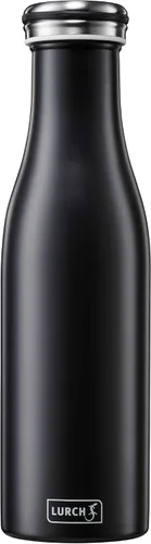 Vista 11 de Lurch Alemania Botella térmica para bebidas frías y calientes hecha de acero inoxidable de doble pared (antracita metálica, 16, oz. 0.5l)