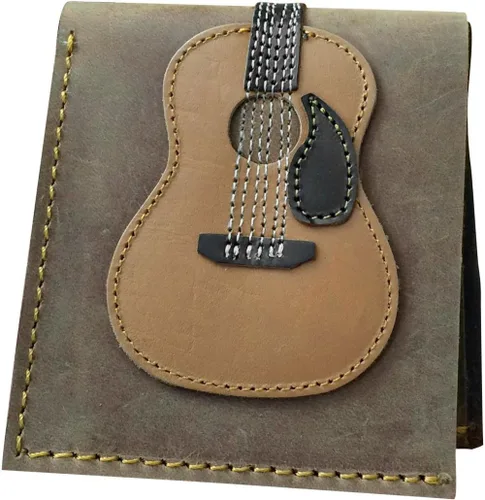 Vista 2 de Axe Heaven Dreadnought - Cartera de guitarra acústica hecha a mano, piel auténtica