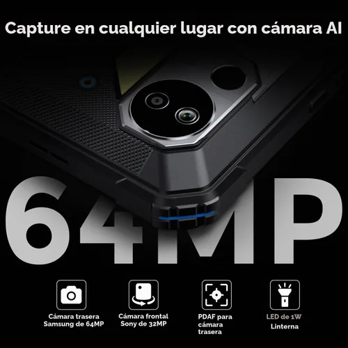 Vista 6 de FOSSIBOT DT3 5G Android 15 Tablet resistente, 32 GB+256 GB de almacenamiento, batería de 21560 mAh, tableta Windows resistente, tableta impermeable