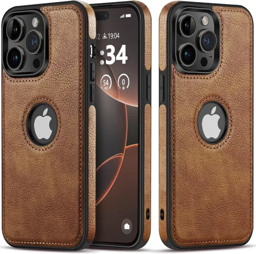 Vista 9 de Funda de cuero de lujo con diseño único para iPhone 14 Pro Max, antideslizante, resistente a los arañazos, ultra delgada, funda protectora