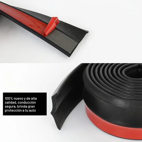 Vista 3 de Pegatinas de borde de parachoques de 8.2 pies – Protectores de goma para parachoques delantero de coche de 8.2 ft – tira de 2.362 in de ancho
