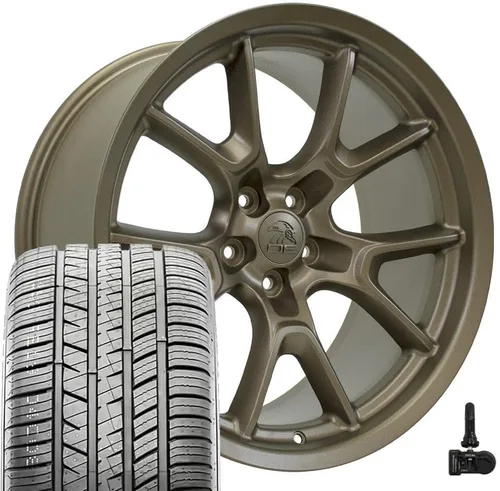 Vista 8 de OE Wheels DG21 20x9 Juego (4) neumáticos negros 5x115 y Ironman y TPMS Brillo negro