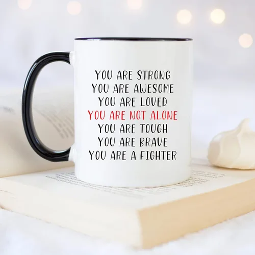 Vista 4 de YouNique Designs Taza de aliento – Tazas de café portátiles de 11 onzas «Get Well Soon», regalos para mujeres, hombres, después de una cirugía