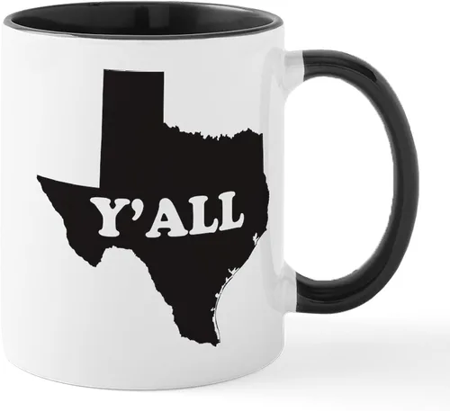 Vista 27 de CafePress Shalom, Y'all! Taza de café de cerámica de 11 oz (11.0 fl oz)