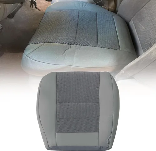 Vista 3 de SecosAutoparts Funda de Asiento de Reemplazo de Tela para el Lado del Conductor Delantero Inferior Gris Compatible con Ford F250 F350 F450 F550 2003