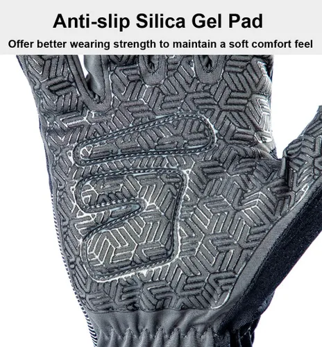 Vista 2 de SUJAYU Guantes de senderismo y ciclismo de dedo completo, guantes finos para hombres y mujeres, protección UV, ideales para bicicletas de adultos