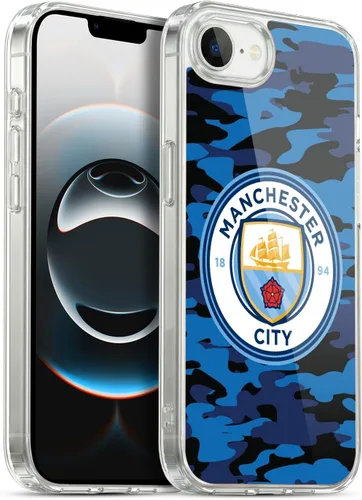 Vista 250 de Head Case Designs Funda de gel con licencia oficial del Manchester City Man City FC Blue Moon Badge Camou [protección de grado militar] compatible