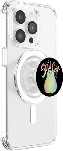 Vista 3 de Disney Pixar Soul The Movie Soul Cat Retrato PopSockets MagSafe PopGrip para iPhone