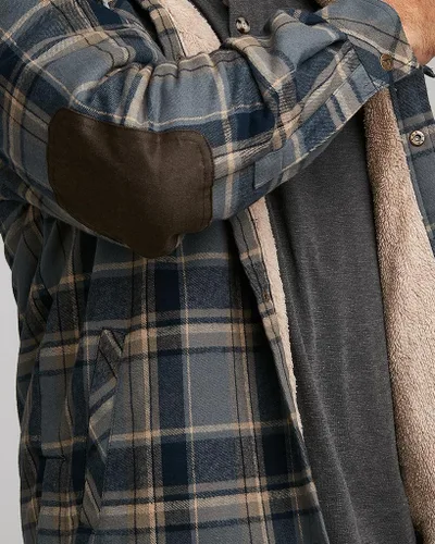 Vista 7 de Venado Northwoods - Chaqueta tipo camisa con capucha de transporte oculto, abrigo de trabajo para hombre