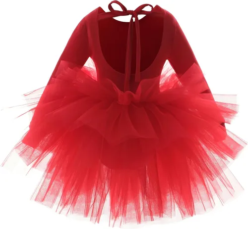 Vista 2 de Vestidos tutú de ballet para niñas pequeñas, tutú de tul para bailarina, leotardos de baile
