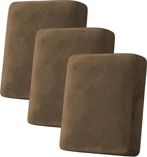 Vista 92 de H.VERSAILTEX Funda de cojín elástica de terciopelo para sofá, funda de cojín de felpa para cojines de silla, protector de muebles, cojín de asiento