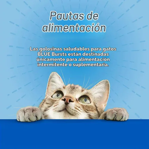 Vista 4 de Blue Buffalo Golosinas crujientes para gatos, bolsa de pollo de 2 onzas (paquete de 6)