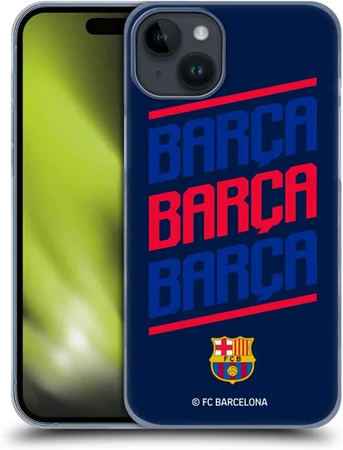 Vista 9 de Head Case Designs Funda rígida con licencia oficial del FC Barcelona Barca Crest Graphics compatible con Apple iPhone 15 Plus