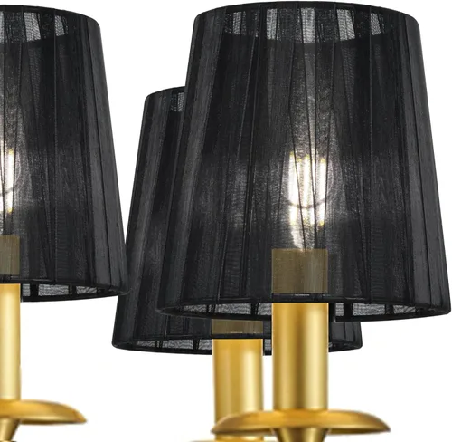 Vista 6 de KORA - Juego de 2 pantallas pequeñas con clip para lámpara de pared, barril pequeño, 5.2 x 4 pulgadas x 5.2 pulgadas de alto, cinta orgánica, hechas