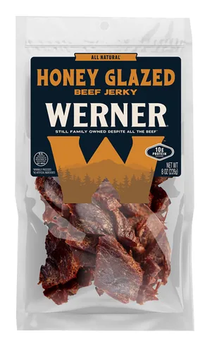 Vista 11 de Werner - Bocadillo de carne natural con ajo y carne seca – Bocadillo alto en proteínas, sin gluten, sin ingredientes artificiales, sin MSG añadido