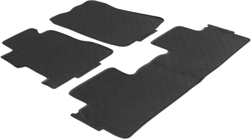 Vista 2 de IKON MOTORSPORTS - Alfombrillas compatibles con Honda Civic Sedán 2006-2011, goma de látex para todas las estaciones, interiores resistentes, juego