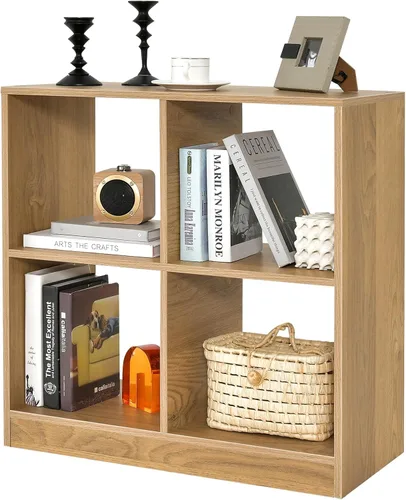 Vista 9 de Giantex Estantería de 4 cubos color negro – Estantería abierta independiente de 2 niveles con dispositivo antivuelco, organizador de almacenamiento