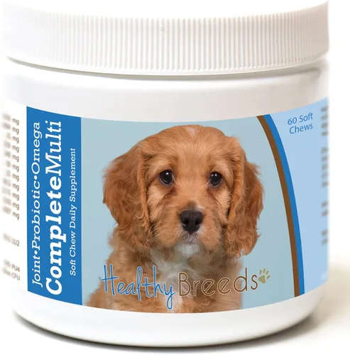 Vista 58 de Healthy Breeds Affenpinscher todo en uno multivitamínico suave masticable 60